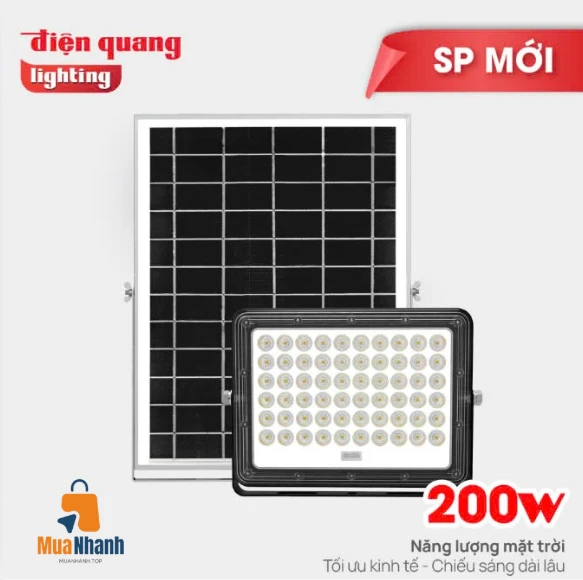 Đèn pha năng lượng mặt trời 200W