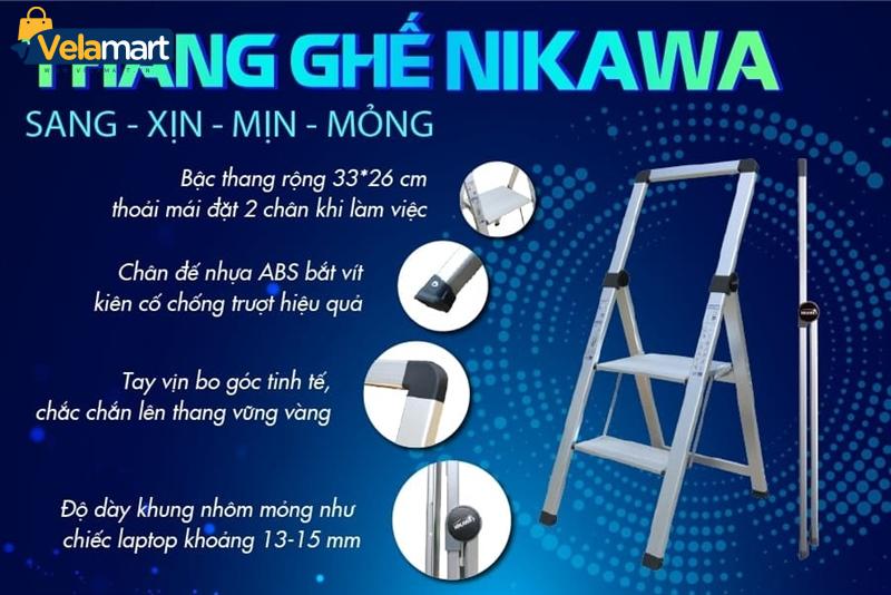 THANG GHẾ NHÔM NIKAWA NK-4SL