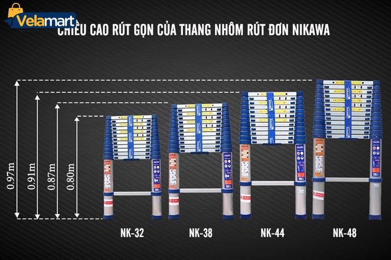 THANG NHÔM RÚT ĐƠN NIKAWA NK-44