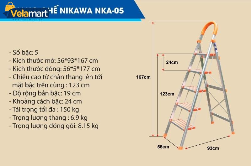 THANG GHẾ NIKAWA NKA-05