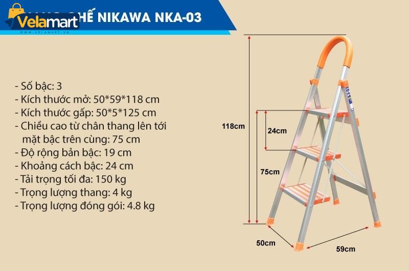 THANG GHẾ NIKAWA NKA-03
