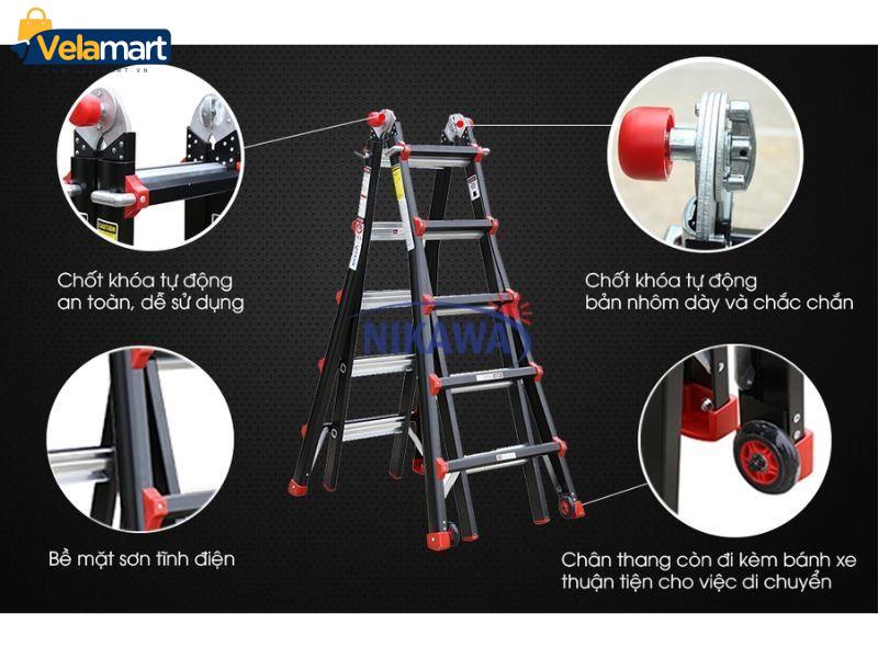 THANG NHÔM GẤP ĐA NĂNG NIKAWA NKB-50