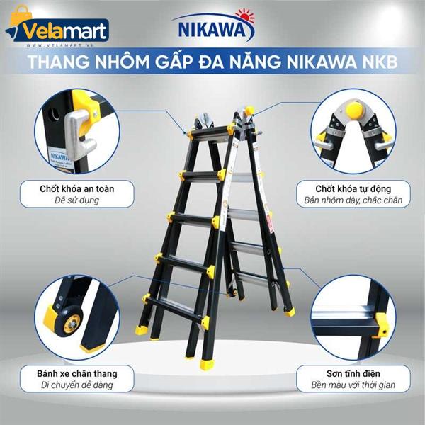 THANG NHÔM GẤP ĐA NĂNG NIKAWA NKB-45