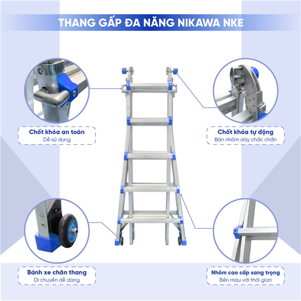 THANG NHÔM GẤP ĐA NĂNG NIKAWA NKE-46