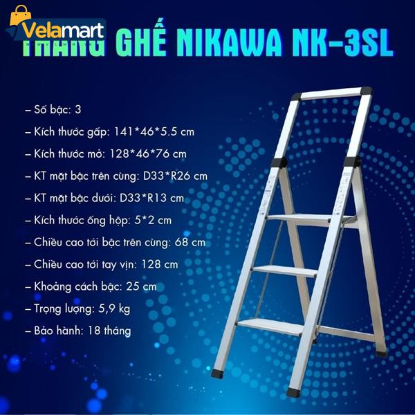 THANG GHẾ NHÔM NIKAWA NK-3SL