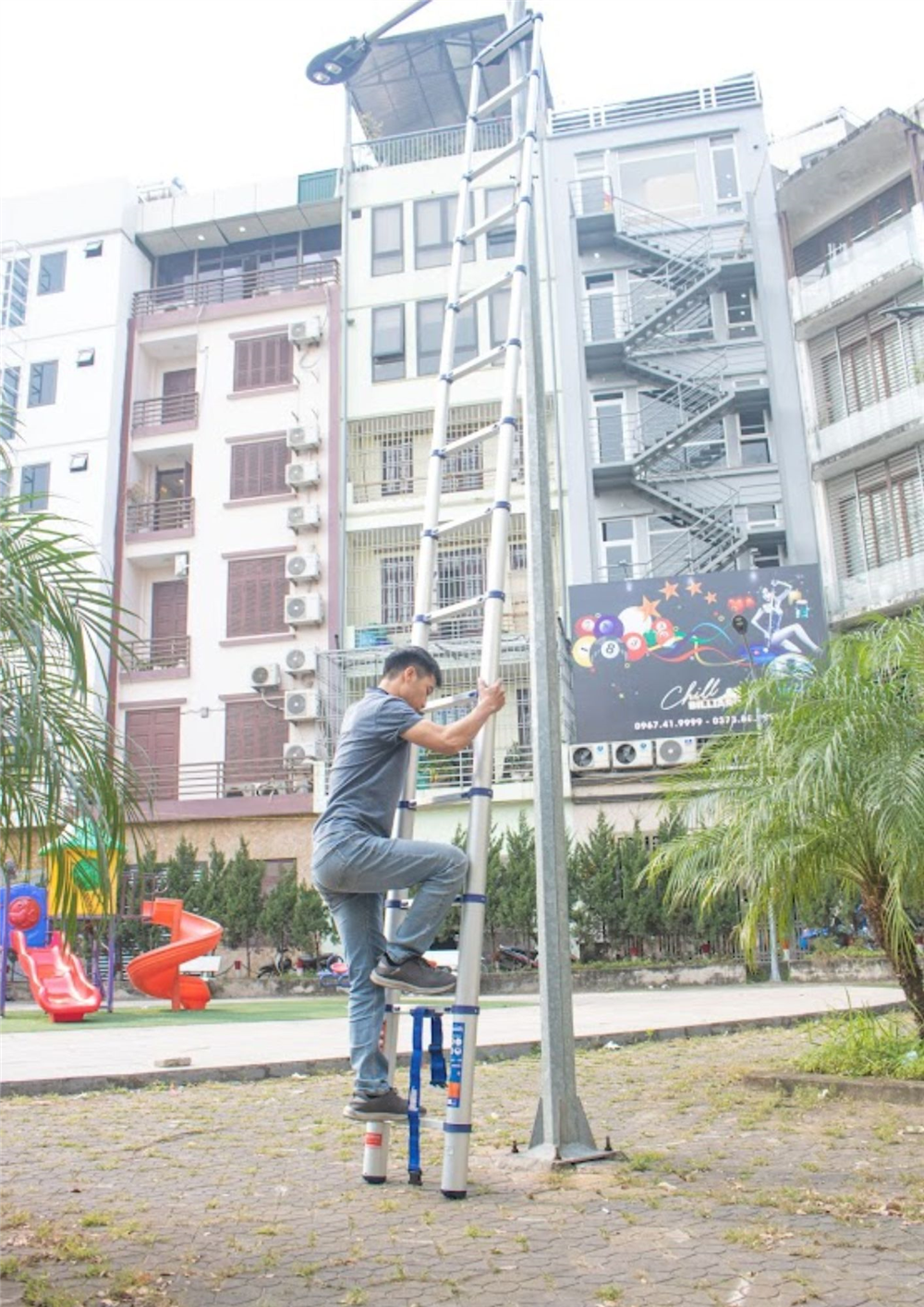 THANG NHÔM RÚT ĐƠN NIKAWA NK-60 new