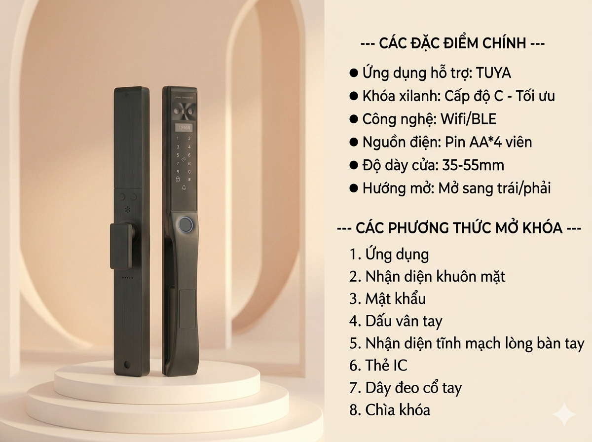 Khóa Cửa Thông Minh VELA-N9