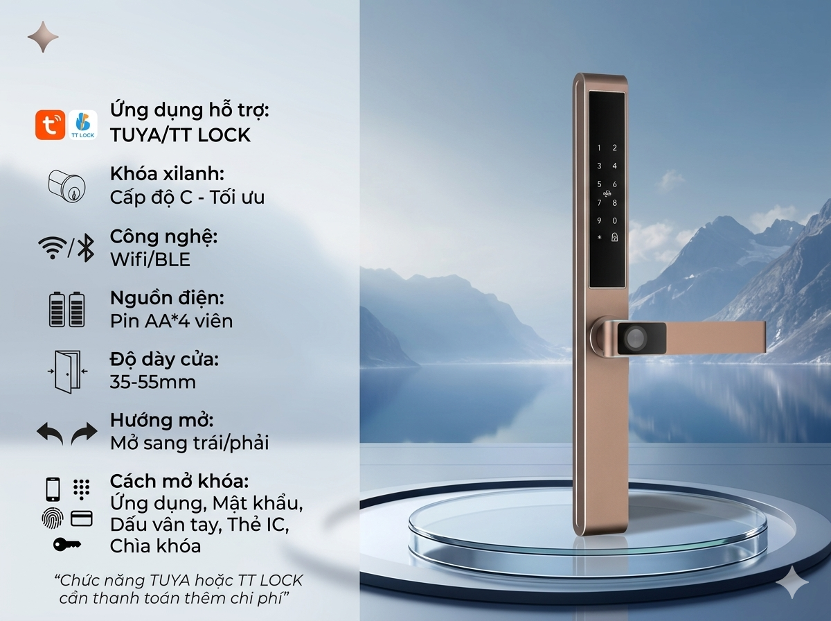 Khóa Cửa Thông Minh VELA-N6