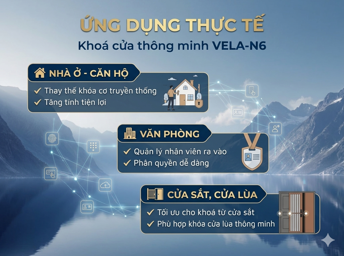 Khóa Cửa Thông Minh VELA-N6