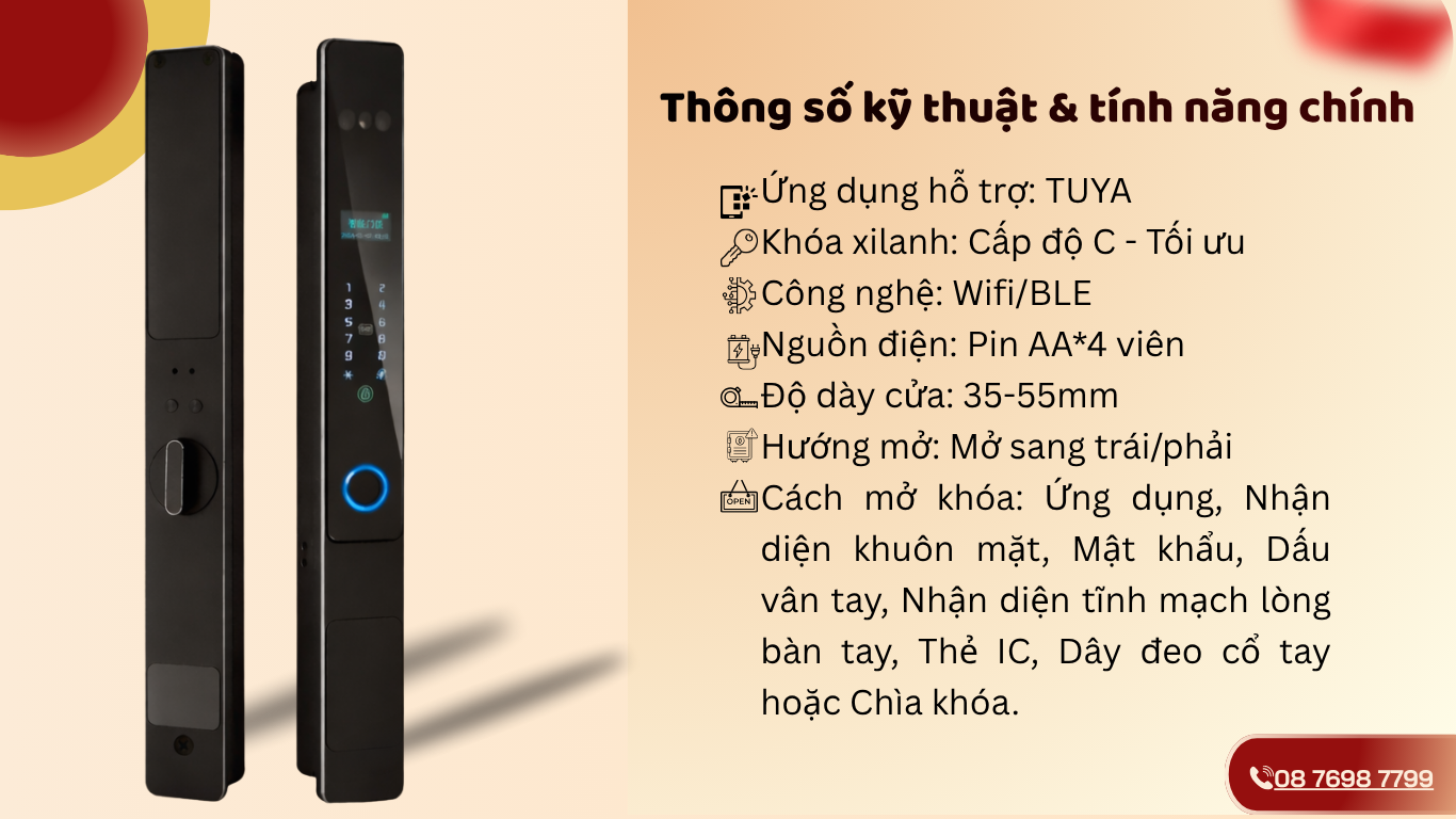 Khoá Cửa Thông Minh VELA-N12