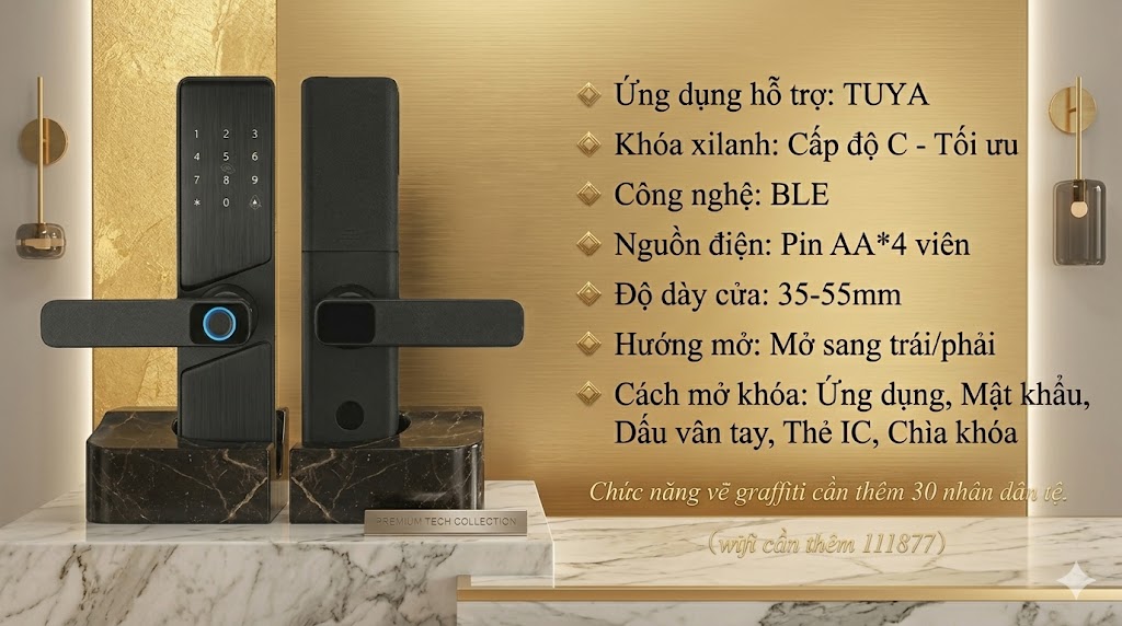 Khóa Cửa Thông Minh Vela-S1