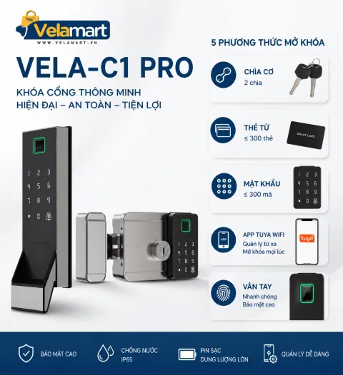 Khóa cổng vân tay