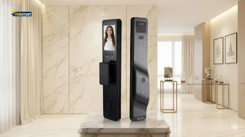 Khóa vân tay chung cư Velamart — bảo hành và đổi trả chính hãng