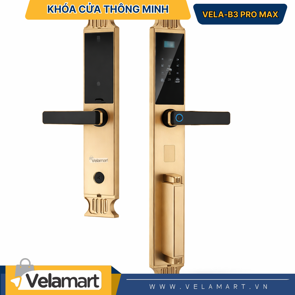 Khóa Cửa Thông Minh Vela-B3 Pro Max