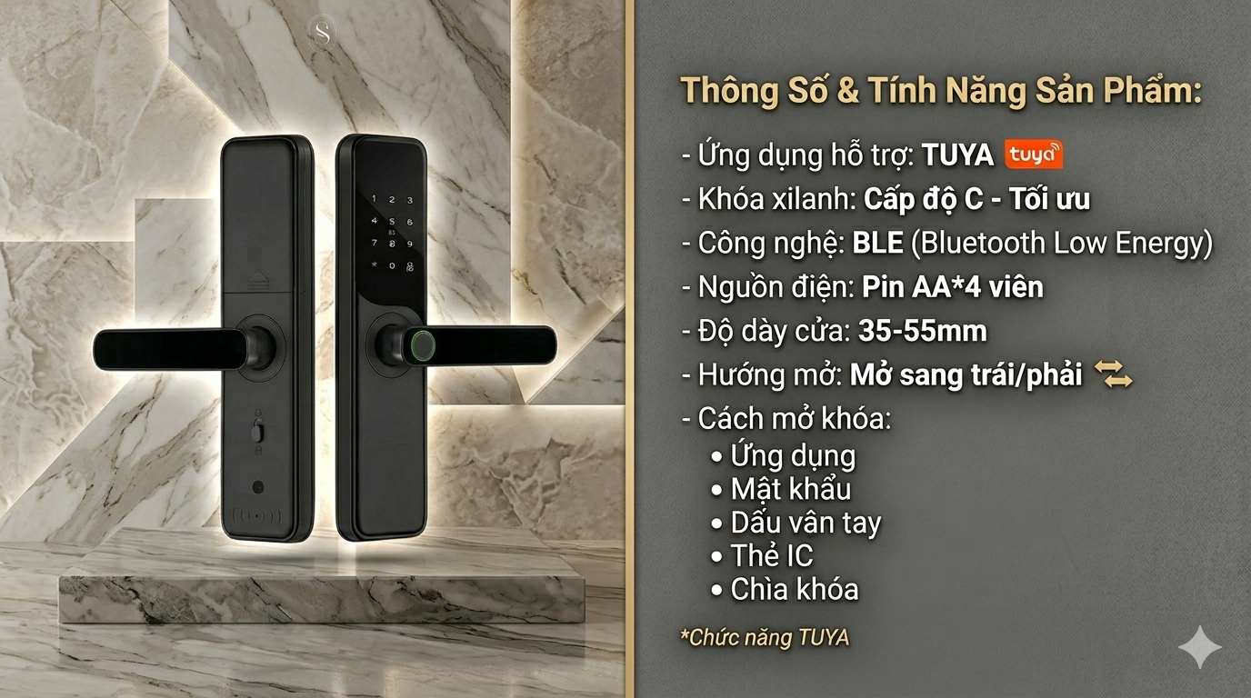 Khóa Cửa Thông Minh Vela-S2