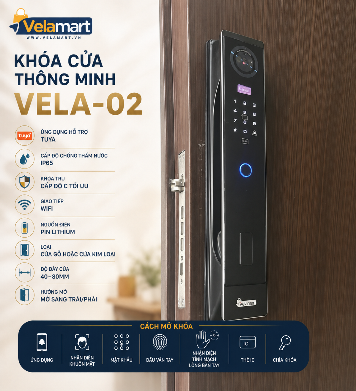 Khóa Cửa Thông Minh Vela-02