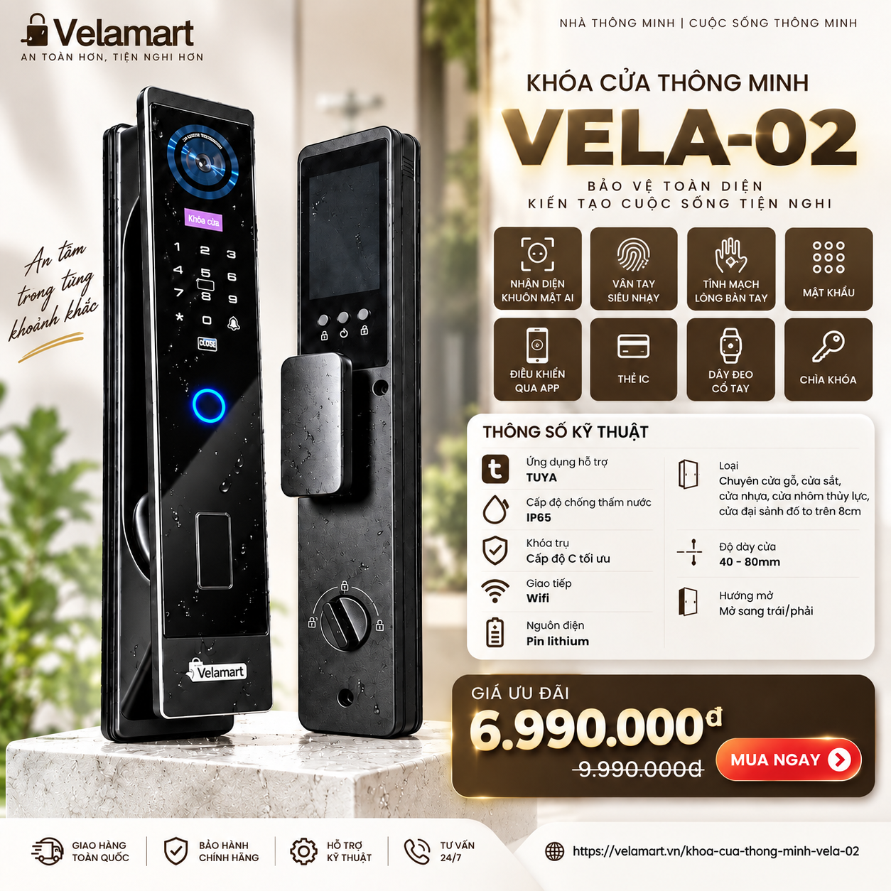 Khóa Cửa Thông Minh Vela-02