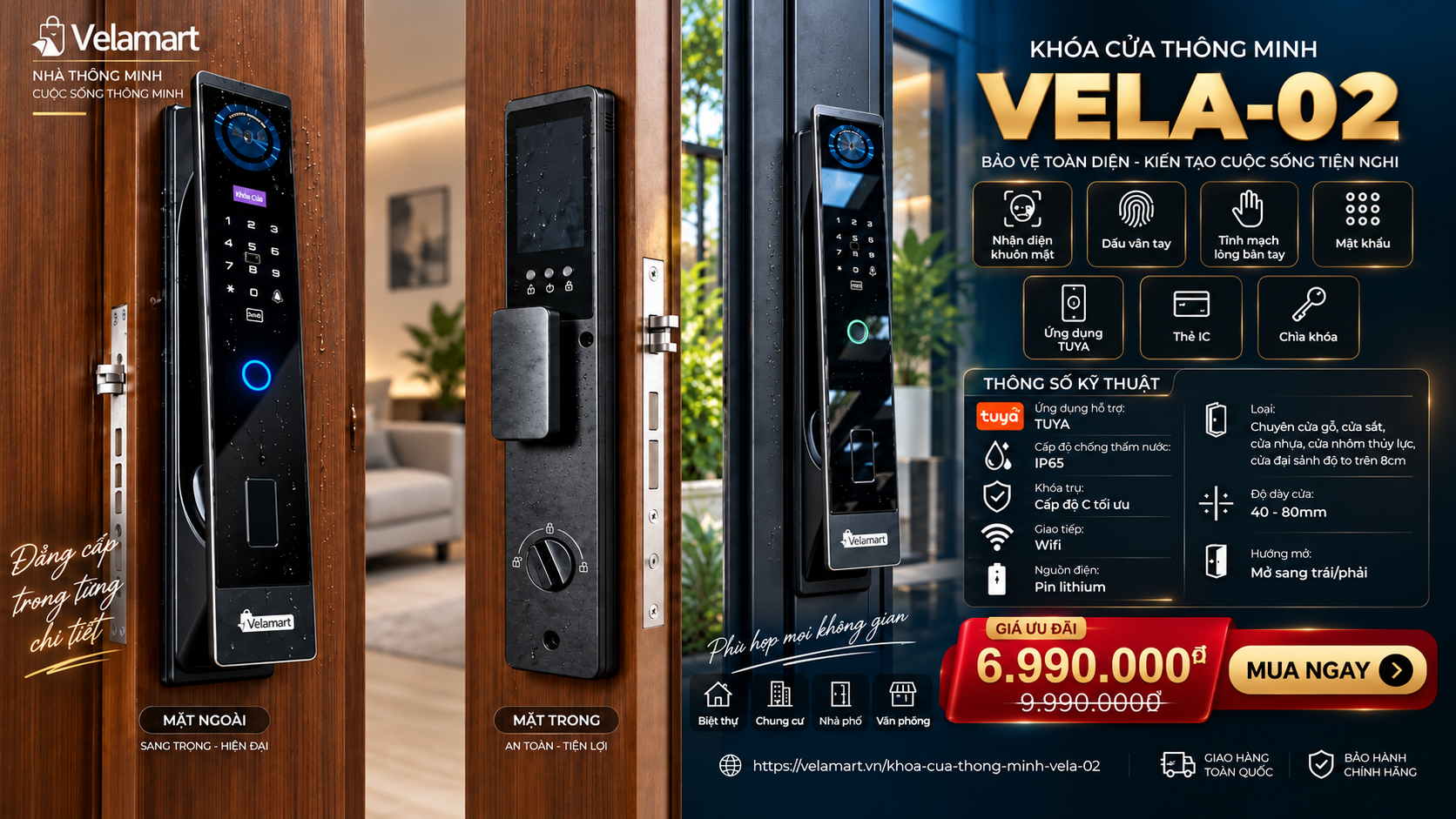 Khóa Cửa Thông Minh Vela-02