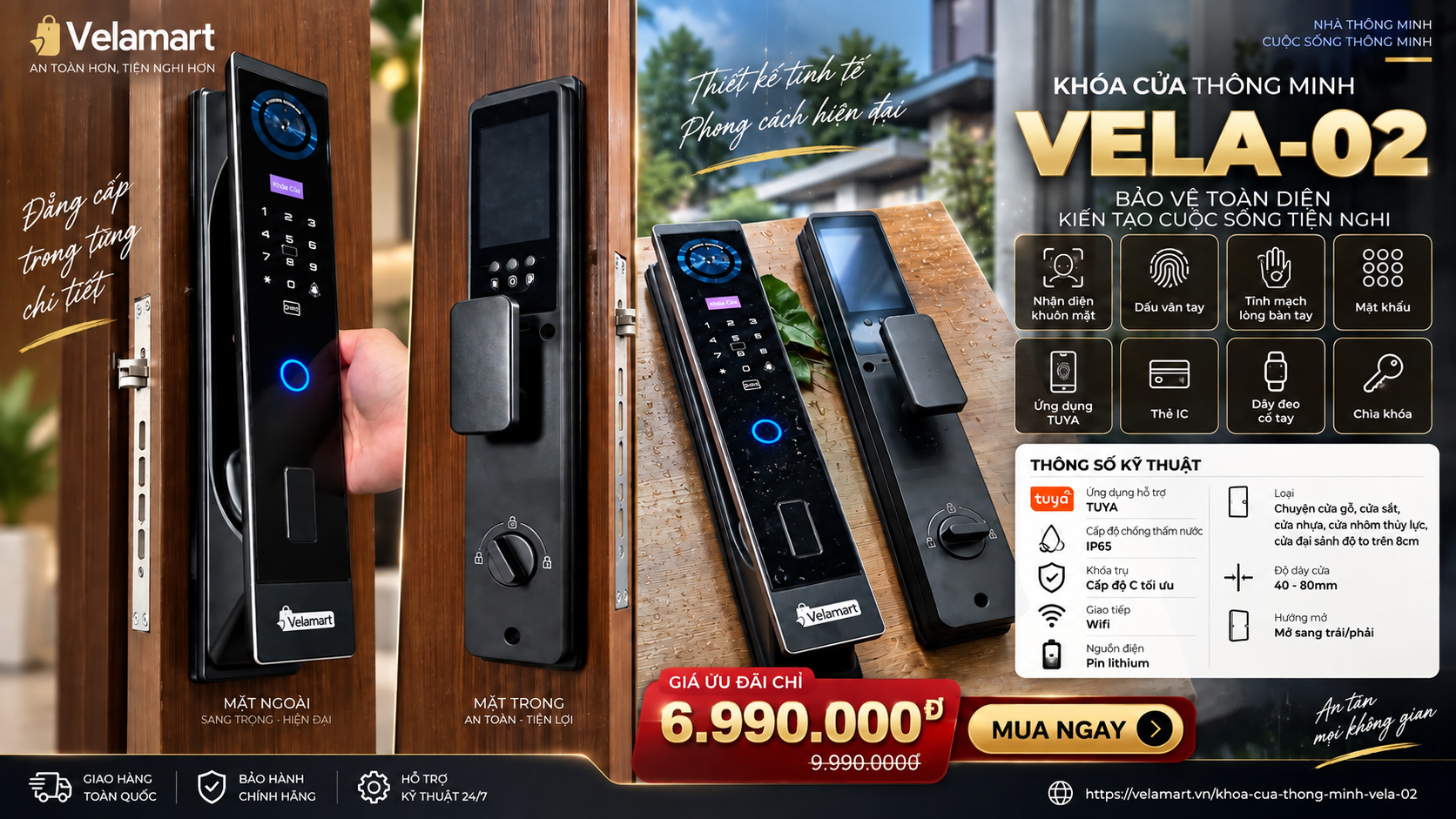 Khóa Cửa Thông Minh Vela-02