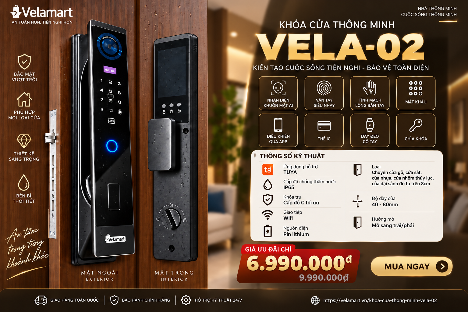 Khóa Cửa Thông Minh Vela-02