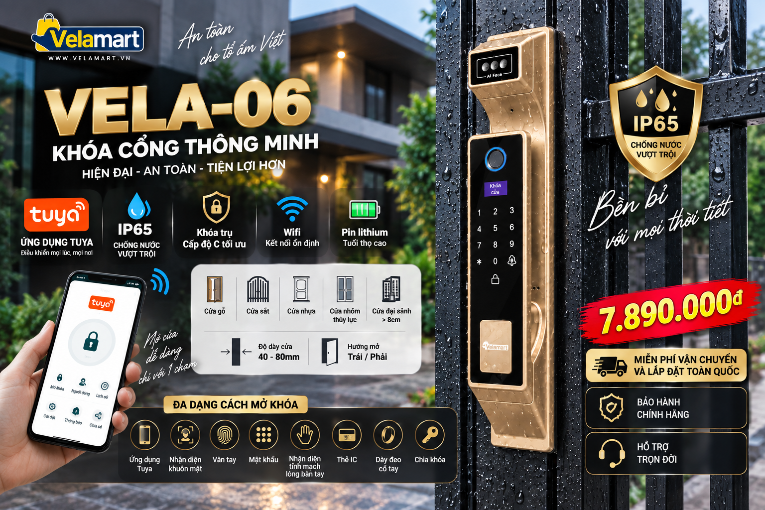 Khóa Cửa Thông Minh Vela-06