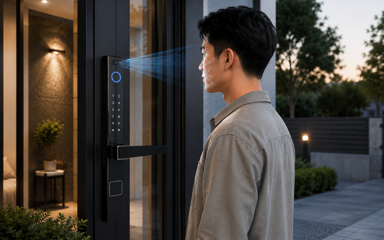 Khóa vân tay cửa sắt ngoài trời có thực sự đáng mua? xem ngay!