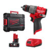 Combo M12 Milwaukee - Máy khoan M12 FPD2-0X + Pin 12V 12V/4.0Ah + Sạc C12C + Valy