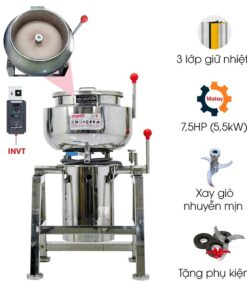 Máy xay giò chả 3 lớp 10kg/mẻ