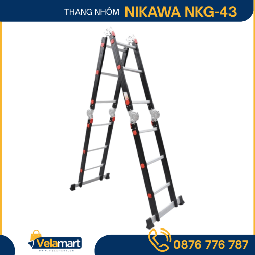 THANG NHÔM GẤP ĐOẠN NIKAWA NKG-43