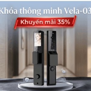 Khóa Cửa Thông Minh Vela-03 Velart – Khóa Nhận Diện Khuôn Mặt, Vân Tay Cao Cấp Cho Nhà Hiện Đại