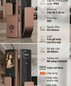 Khóa Cửa Thông Minh Vela-05 Velart – Nhận Diện Khuôn Mặt , Vân Tay Siêu Nhạy, Bảo Mật Tối Đa Cho Nhà Hiện Đại 5 vela 05.1